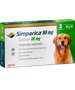 SIMPARICA 80MG X3 TAB. 20-40KG