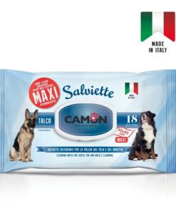 TOALLITAS HUMEDAS PERROS GRANDES TALCO 18 UNIDADES